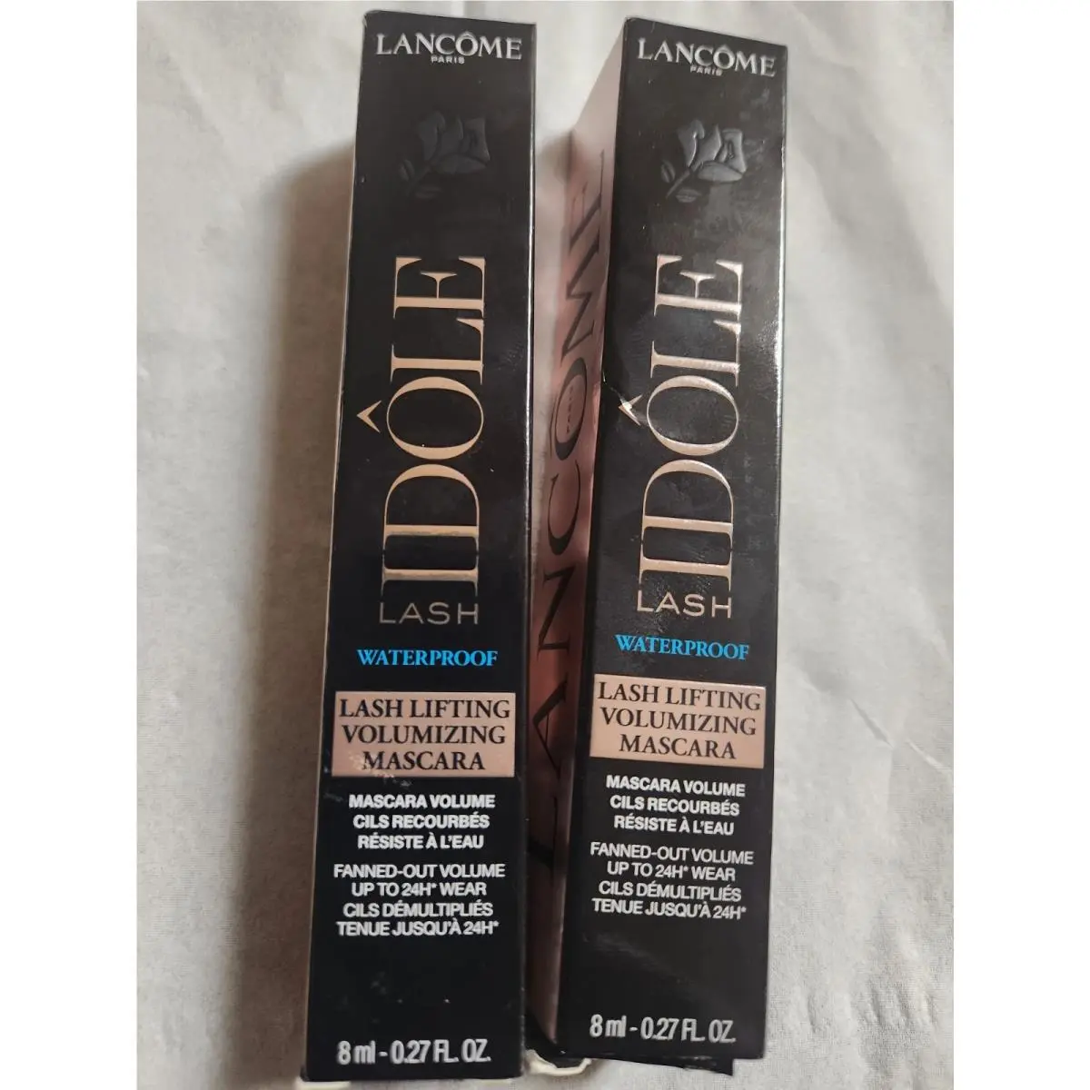 2pk Lancome Lash Idole Lifting Volumizing Waterproof Mascara Glossy Black Fullsz