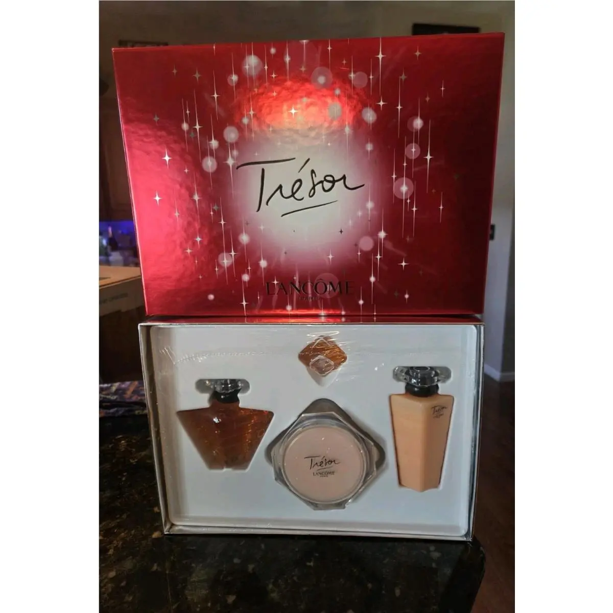 Vintage Lancome Tresor Gift Set - 2 Perfumes Body Creme Shower Gel