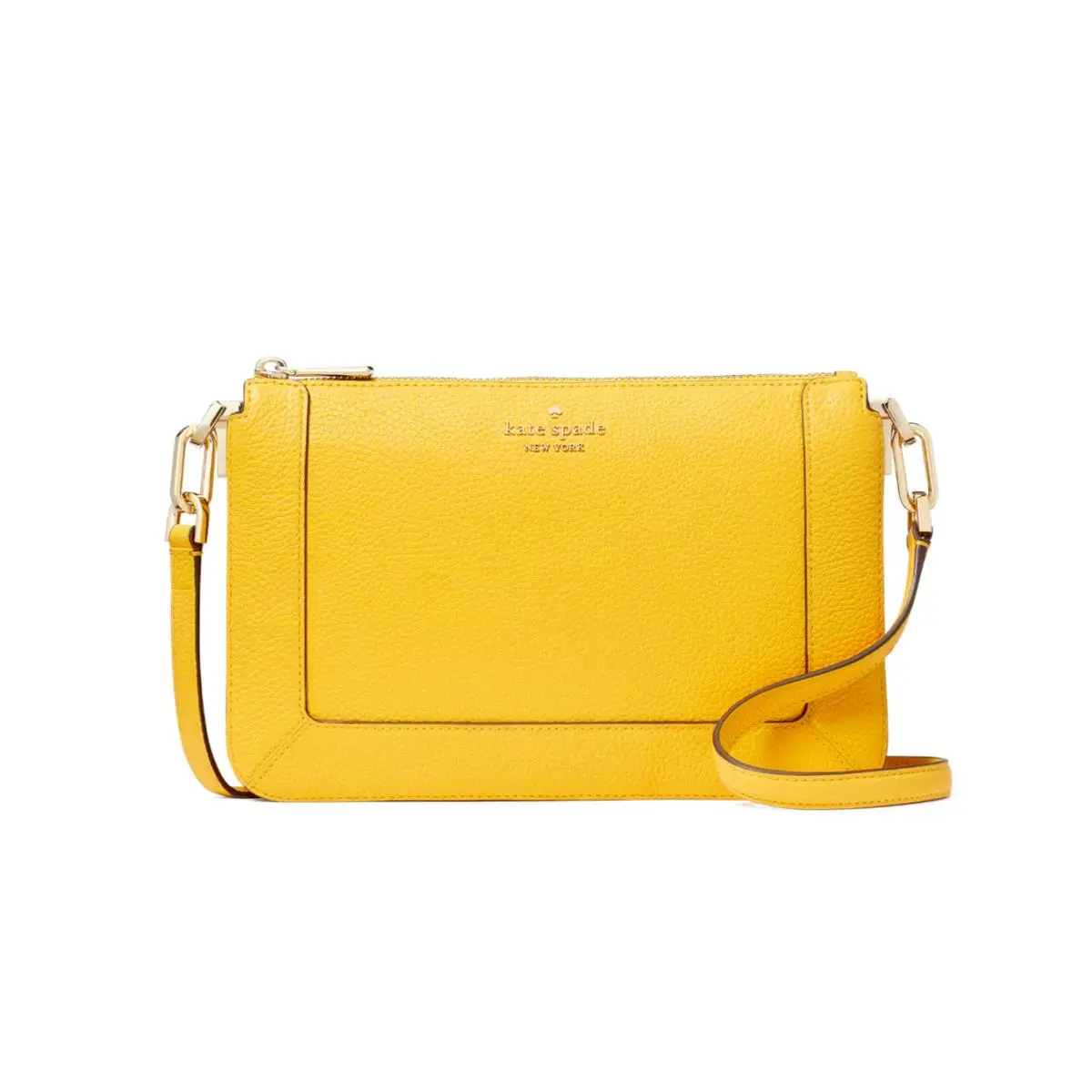 New Kate Spade Lena Double Compartment Crossbody Daffodil with Dust Bag