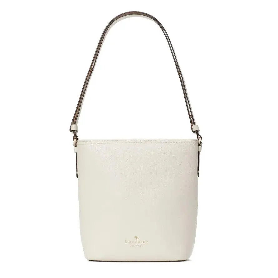 New Kate Spade Max Duffel Crossbody Pebble Leather Parchment with Dust Bag