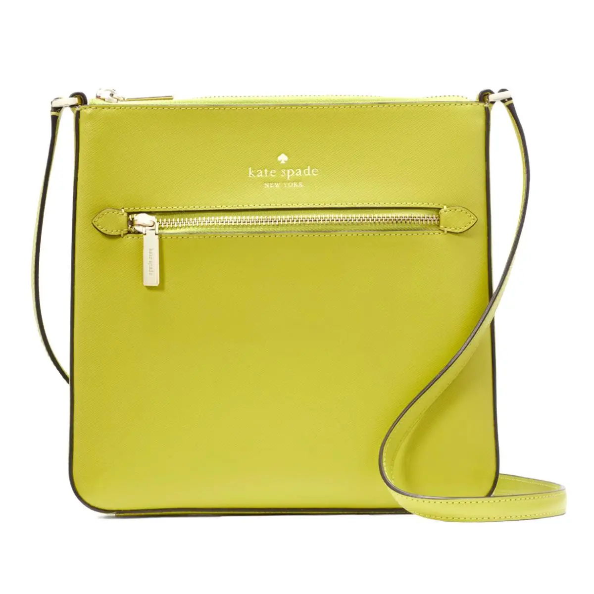 New Kate Spade Sadie Large Crossbody Saffiano Leather Fern Moss