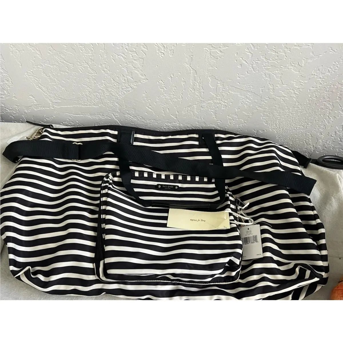 Kate Spade Roma Foldable Duffle Bag Packable “seize The Day” New