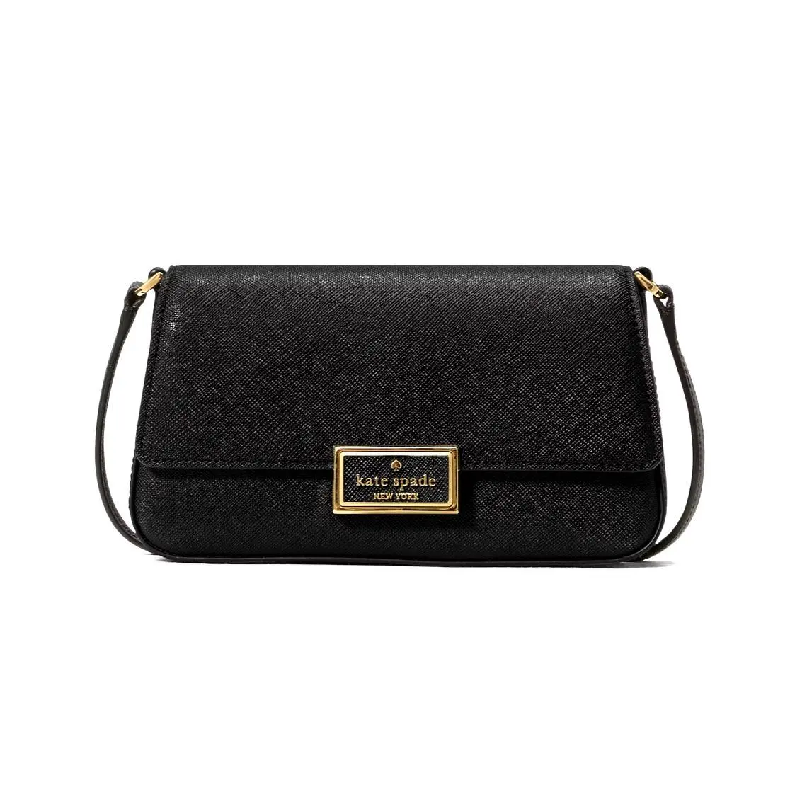 New Kate Spade Reegan Mini Flap Crossbody Black