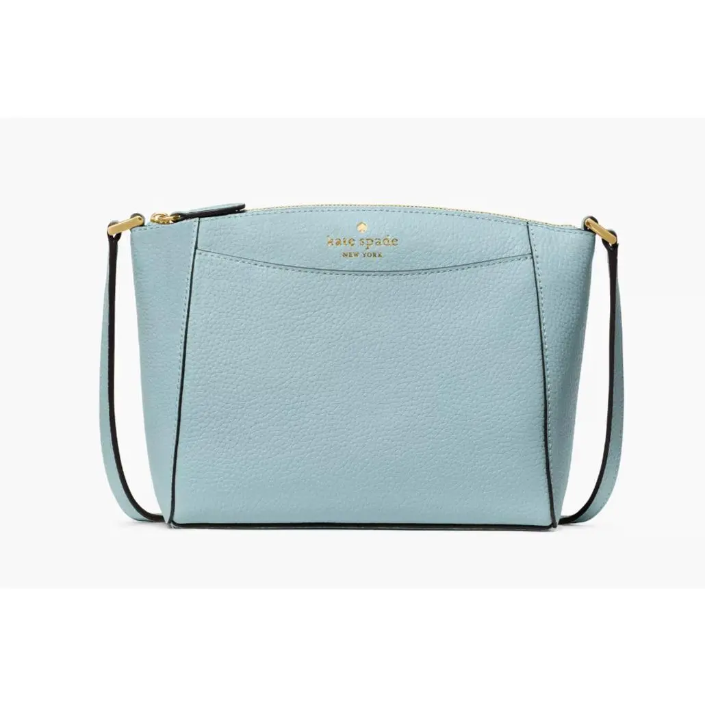 New Kate Spade Monica Pebbled Leather Crossbody Aventurine