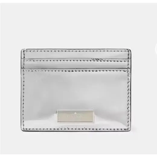 Kate Spade Bridget Mirror Metallic Small Slim Card Holder