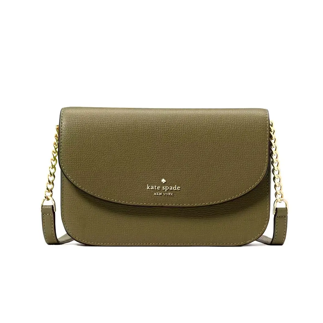 New Kate Spade Kristi Crossbody Refined Grain Leather Seaweed with Dust Bag