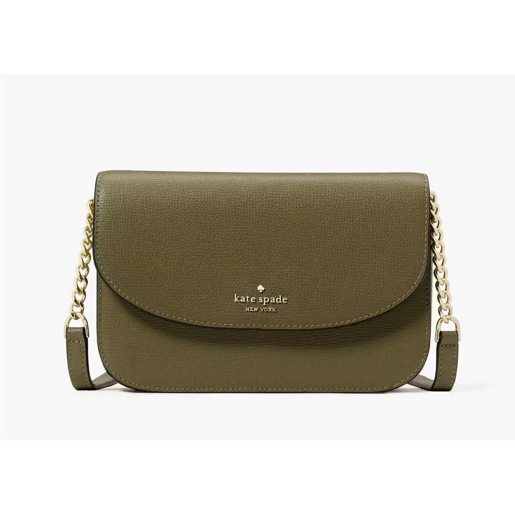 New Kate Spade Kristi Crossbody Refined Grain Leather Seaweed with Dust Bag