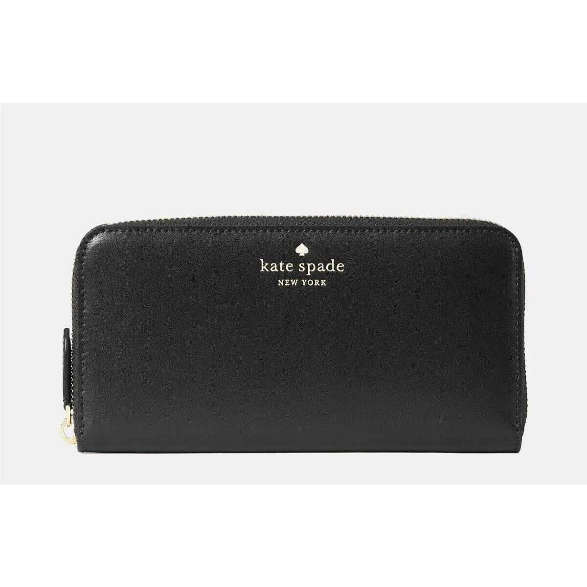 New Kate Spade Schuyler Large Continental Wallet Saffiano Black