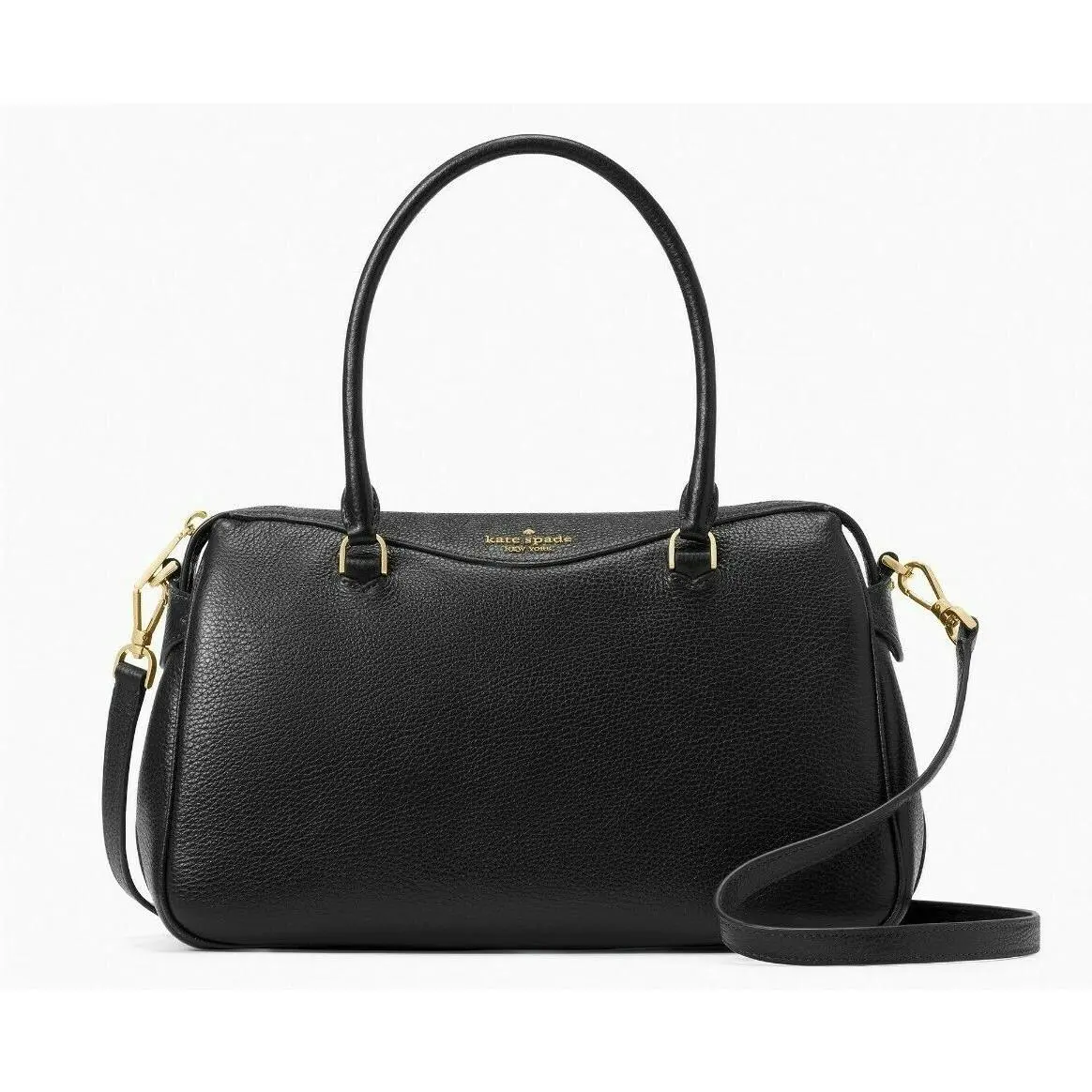 New Kate Spade Mimi Satchel Pebble Leather Black