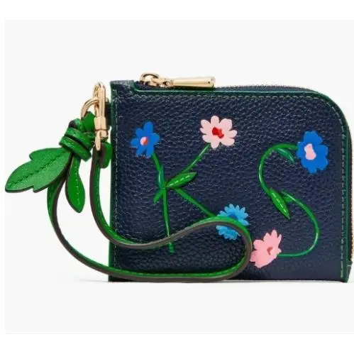 Kate Spade In The Garden Floral Leather Card Case - KJ880