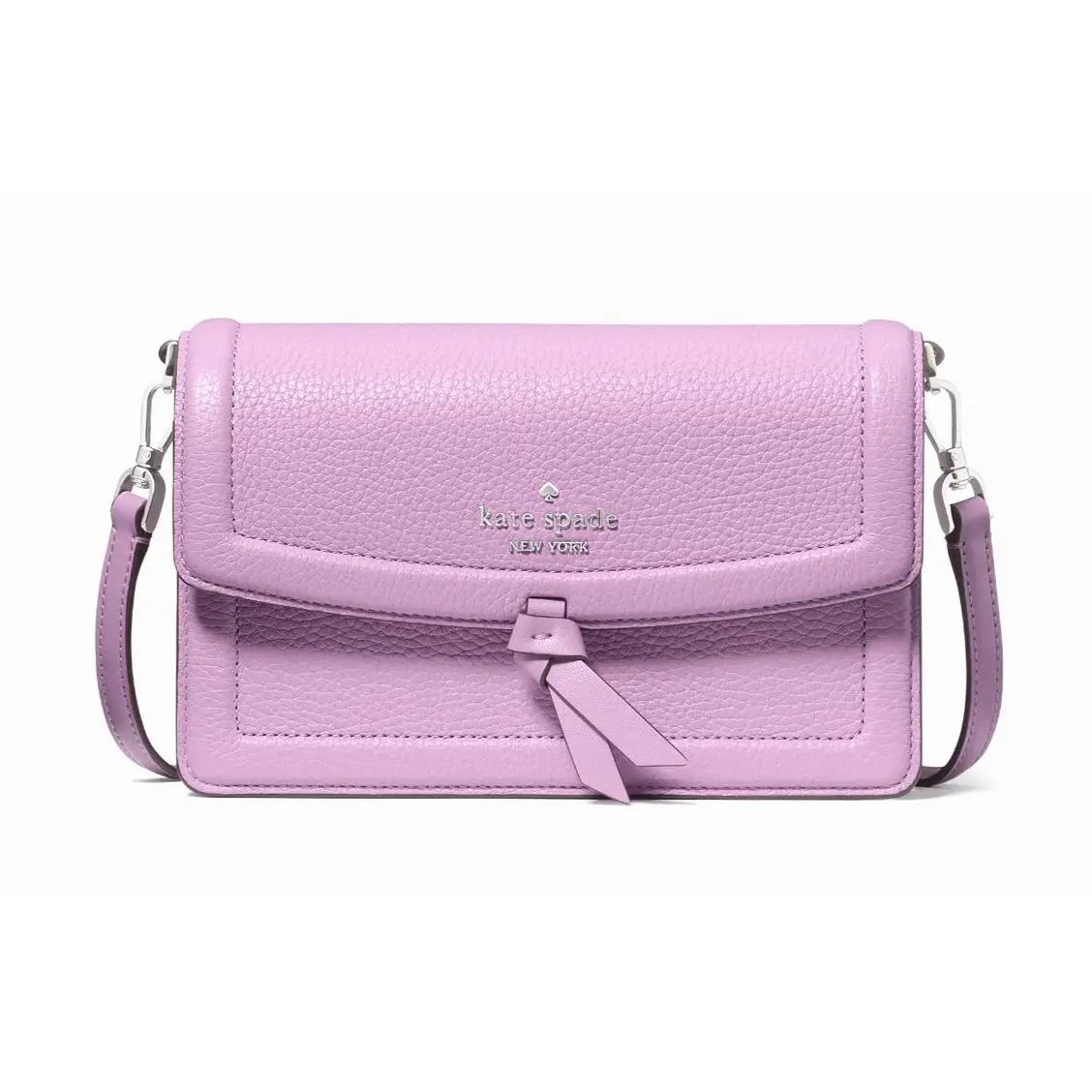 New Kate Spade Knott Mini Crossbody Bag Pebble Leather Wisteria