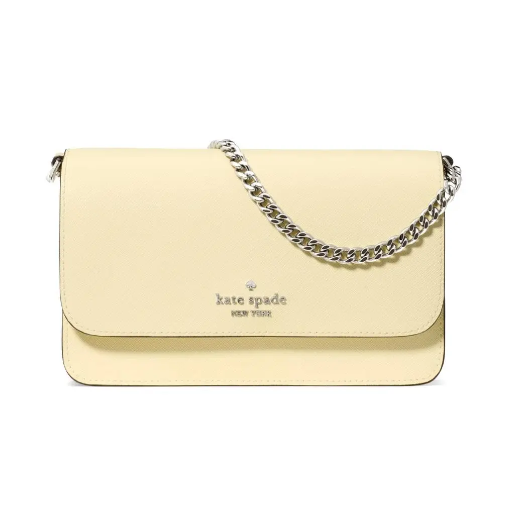 New Kate Spade Madison Willow Mini Crossbody Bag Lemon Fondant