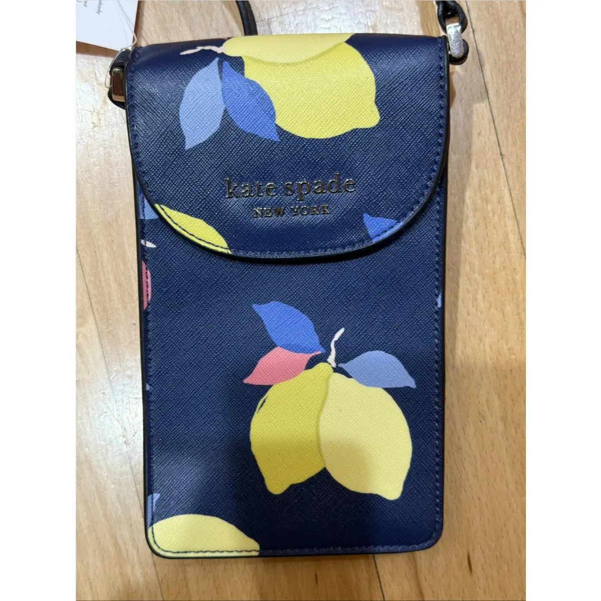 Kate Spade New York Cameron Lemon Zest Saffiano North South Flap Phone Crossbody
