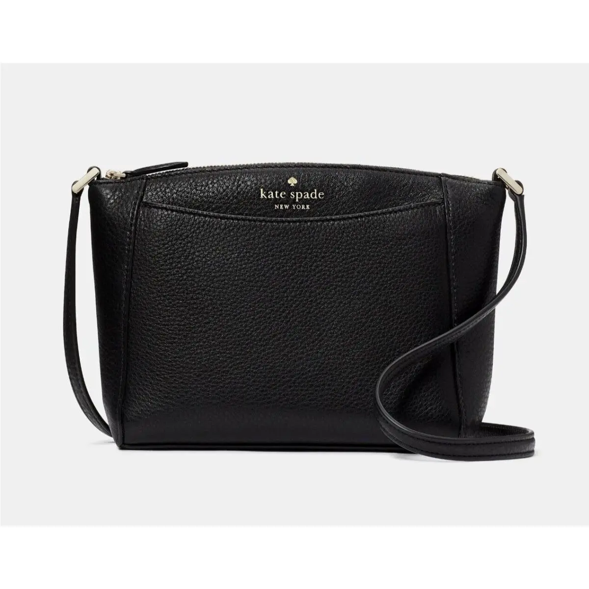 New Kate Spade Monica Pebbled Leather Crossbody Black with Dust Bag