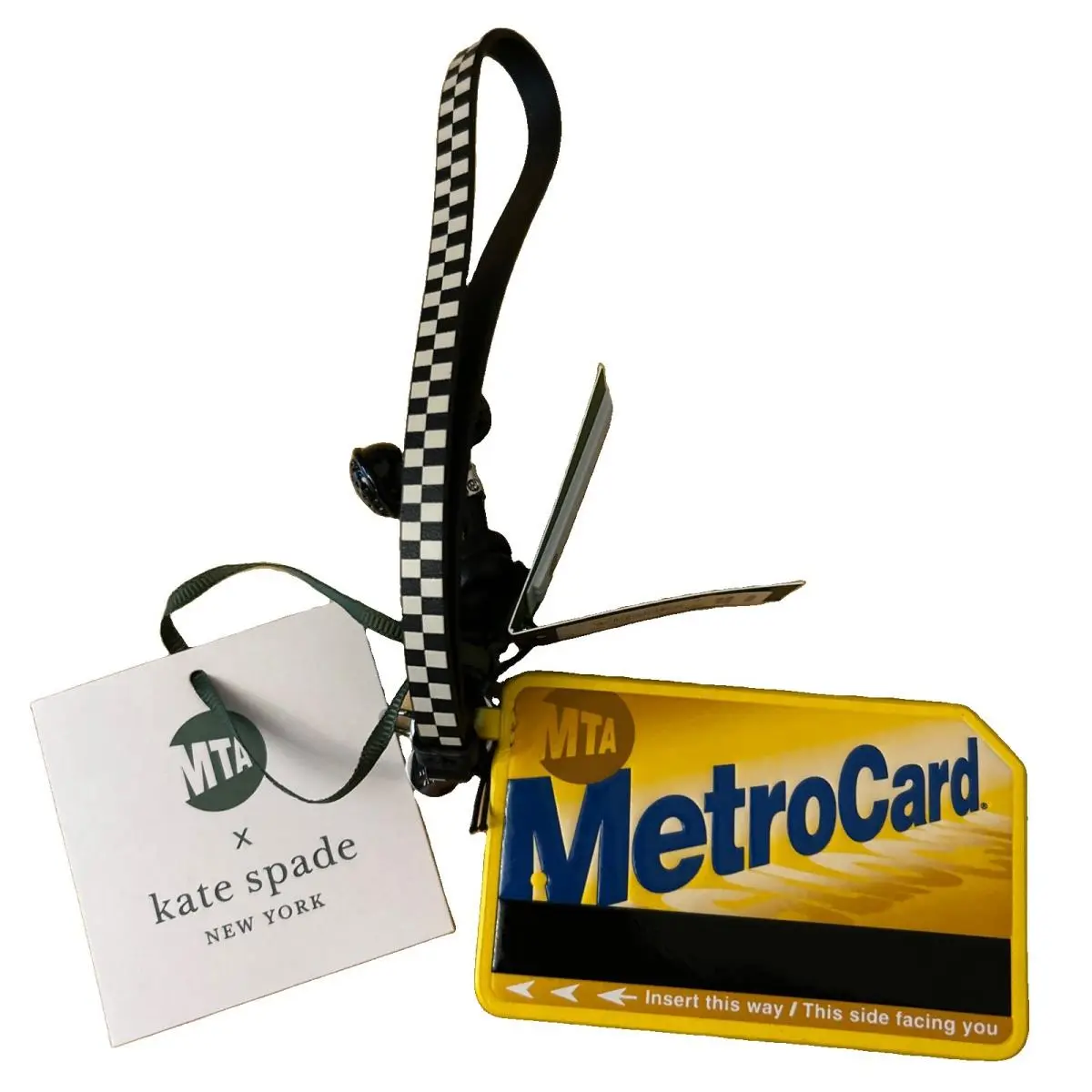 Kate Spade New York Charmed Nyc Metro Card Bag Charm Key Fob Novelty