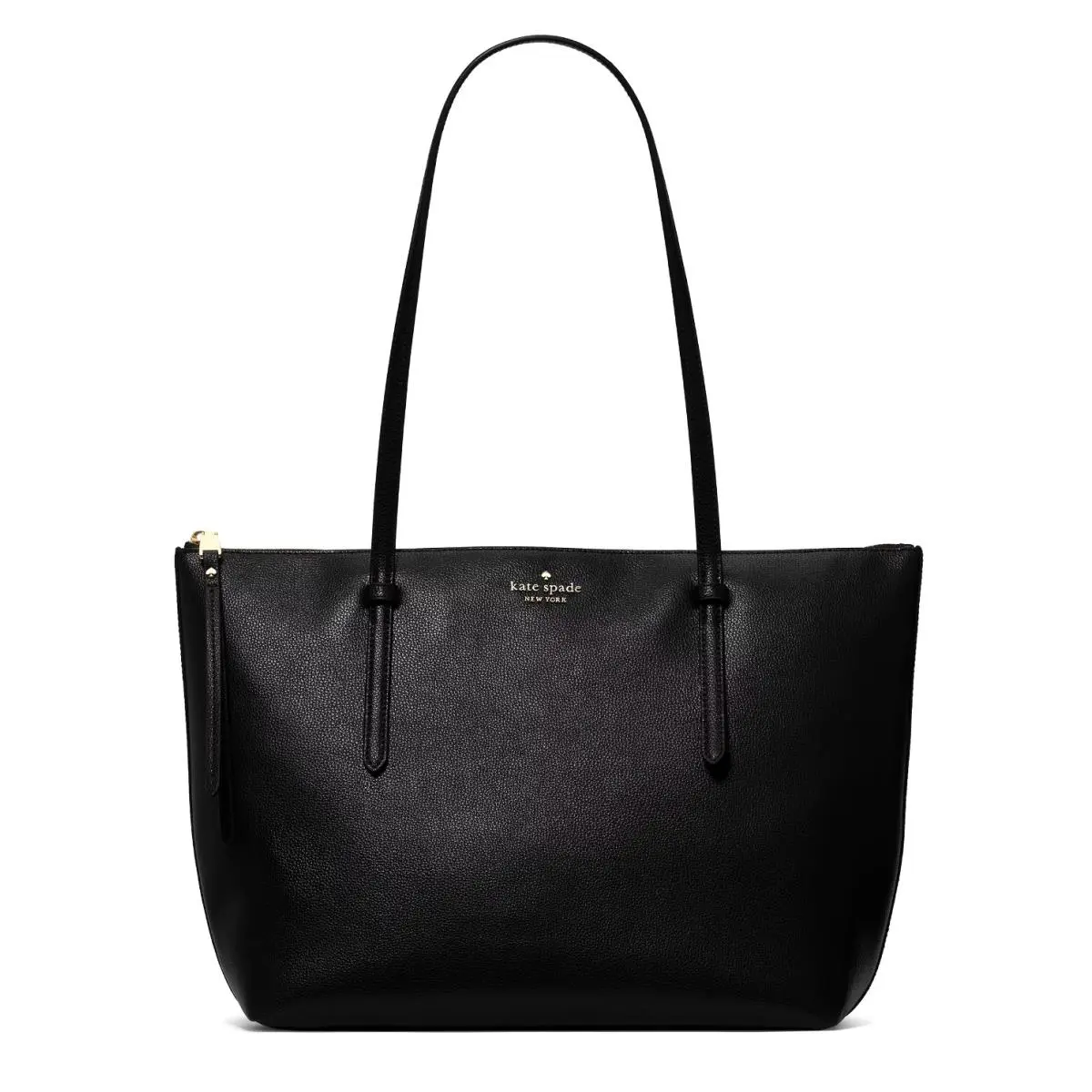 New Kate Spade All Day Large Tote Delicate Pebble Leather Black with Dust Bag