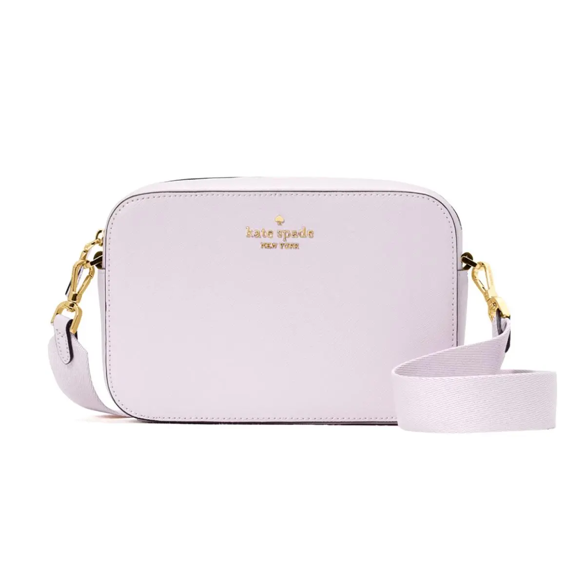 New Kate Spade Madison Mini Camera Bag Saffiano Leather Pastel Lavender Dust Bag