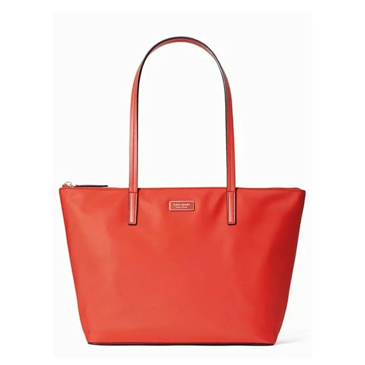 New Kate Spade Hayden Top Zip Tote Nylon Handbag Currant Jam with Dust Bag