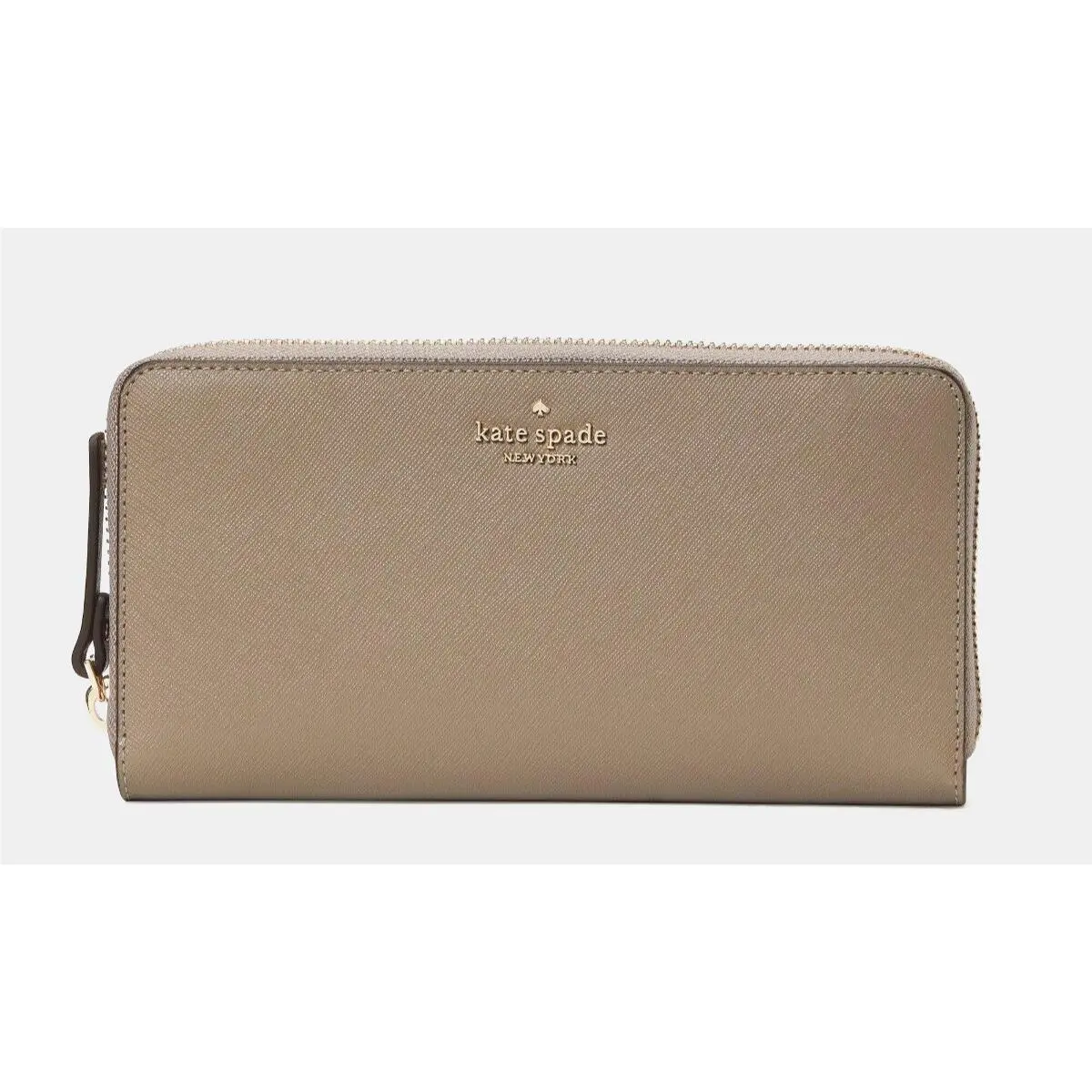 New Kate Spade Laurel Way Neda Large Wallet Saffiano Leather Thunder Cloud