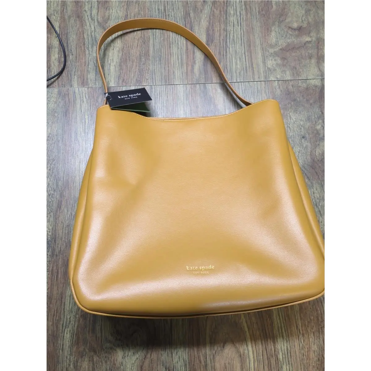 Kate Spade New York Curry Leather Large Grace Hobo Shoulder Bag Purse