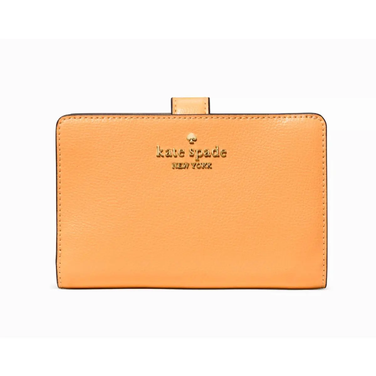 New Kate Spade Medium Compact Bifold Wallet Pebble Leather Desert Sunset