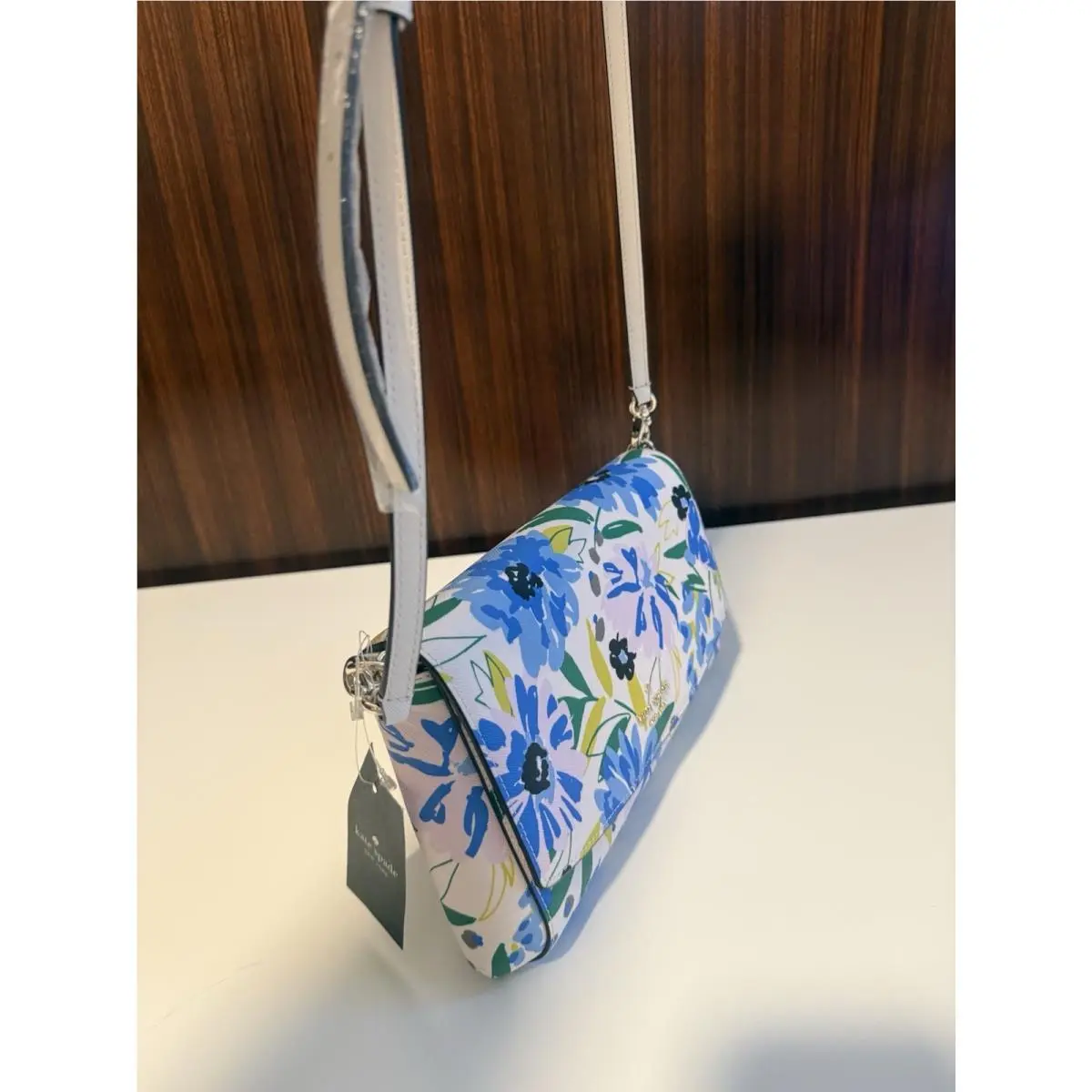 Kate Spade Madison Floral Festival Willow Convertible Crossbody Cream Multi