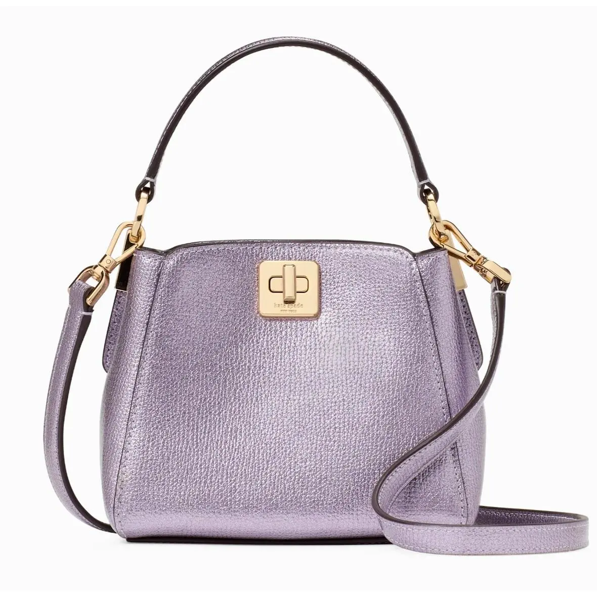 New Kate Spade Phoebe Metallic Mini Crossbody Light Candied Flower / Dust Bag