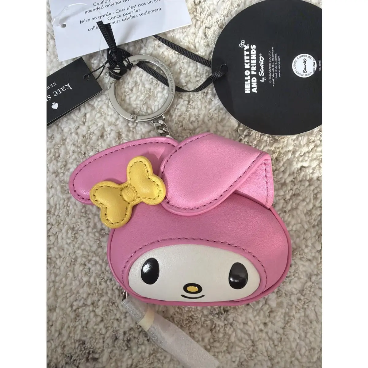Hello Kitty Friends X Kate Spade New York 3D My Melody Bag Charm Coin Purse