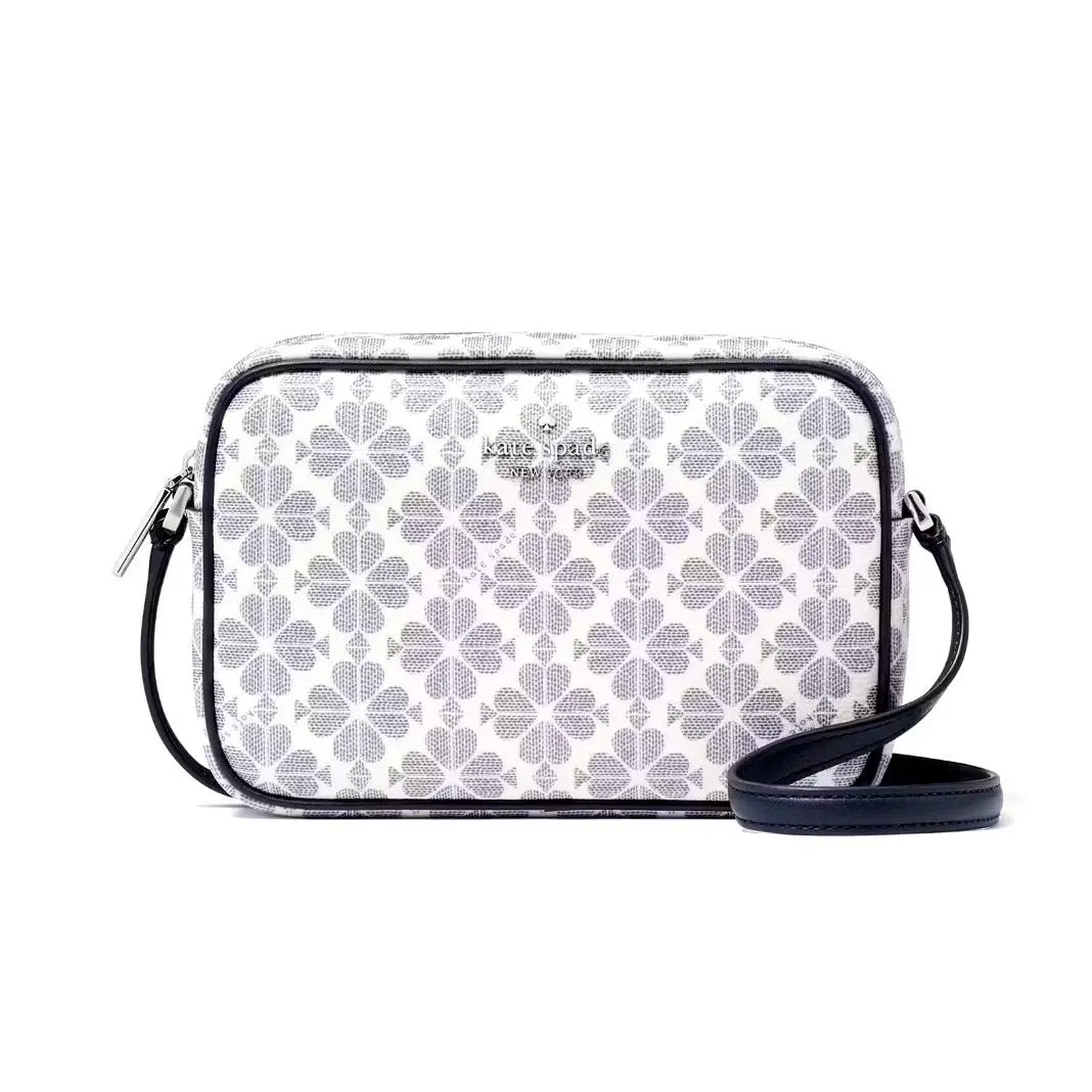 New Kate Spade Signature Spade Flower Mini Camera Bag Navy Multi with Dust Bag