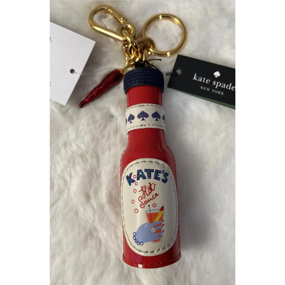 Kate Spade Spice It Up Embellished Bag Charm Keychain Multi