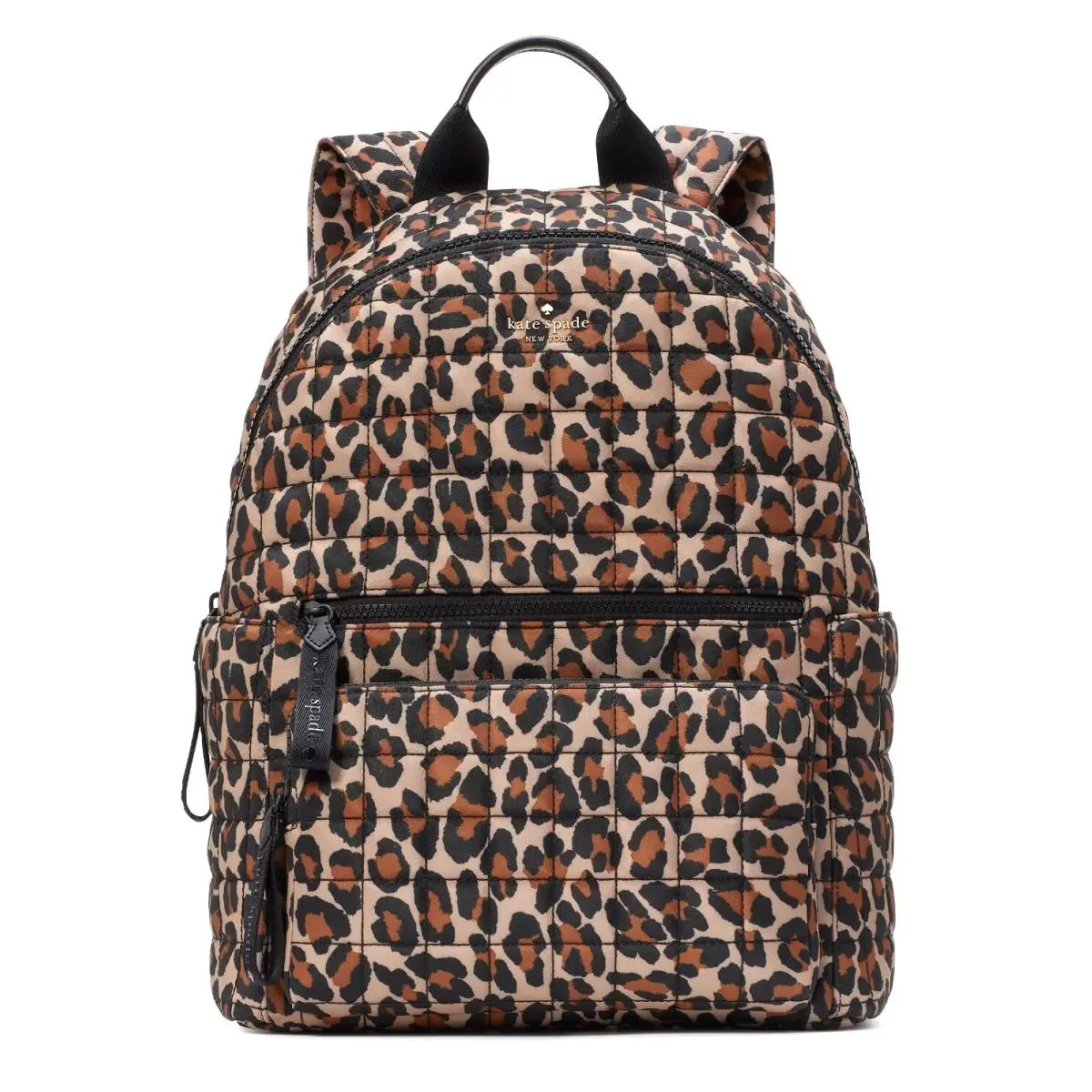 New Kate Spade Camden Quilted Large Leopard Backpack Brown Multi with Dust Bag