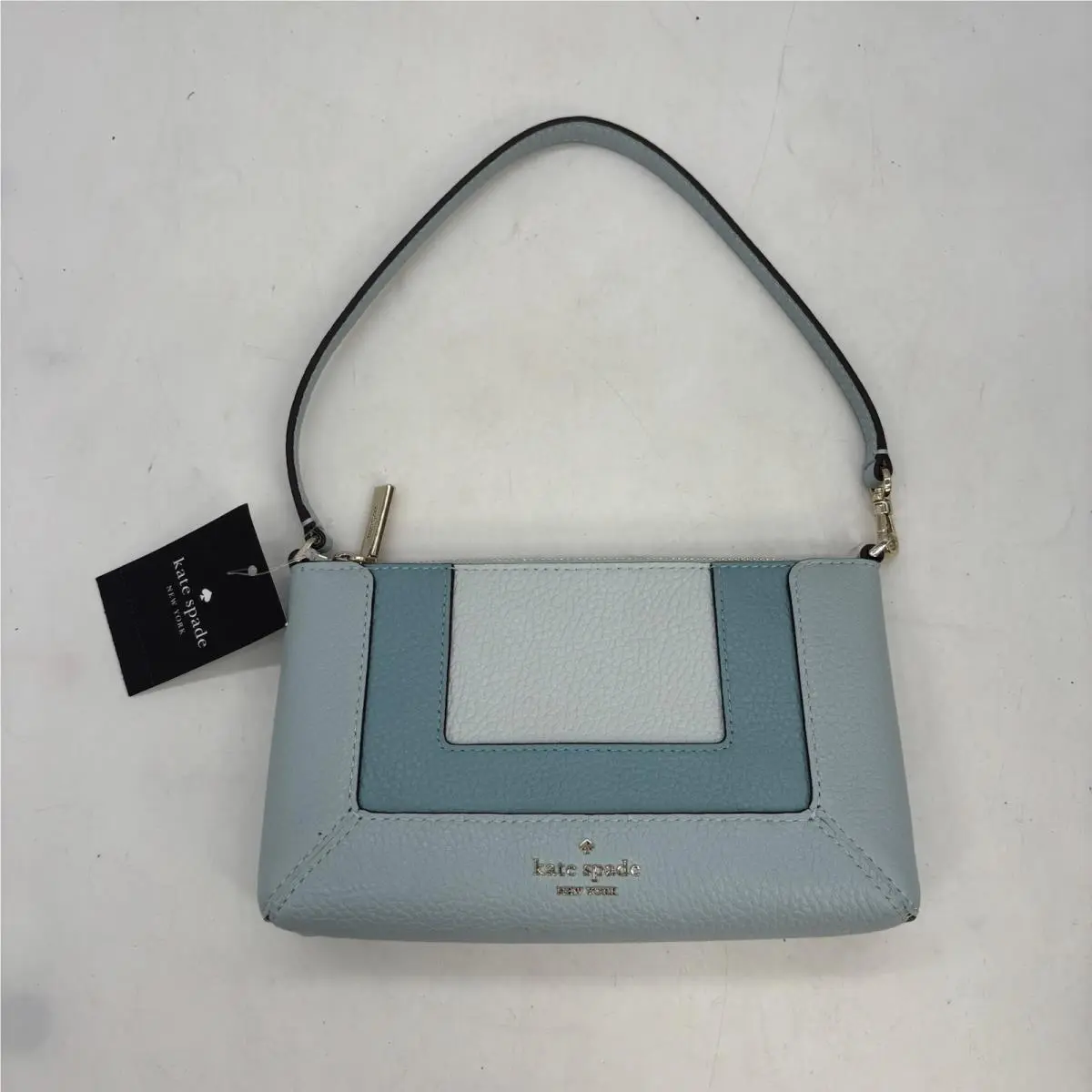 Kate Spade Lena Purse Handbag Small Color Block Sky Blue Gift