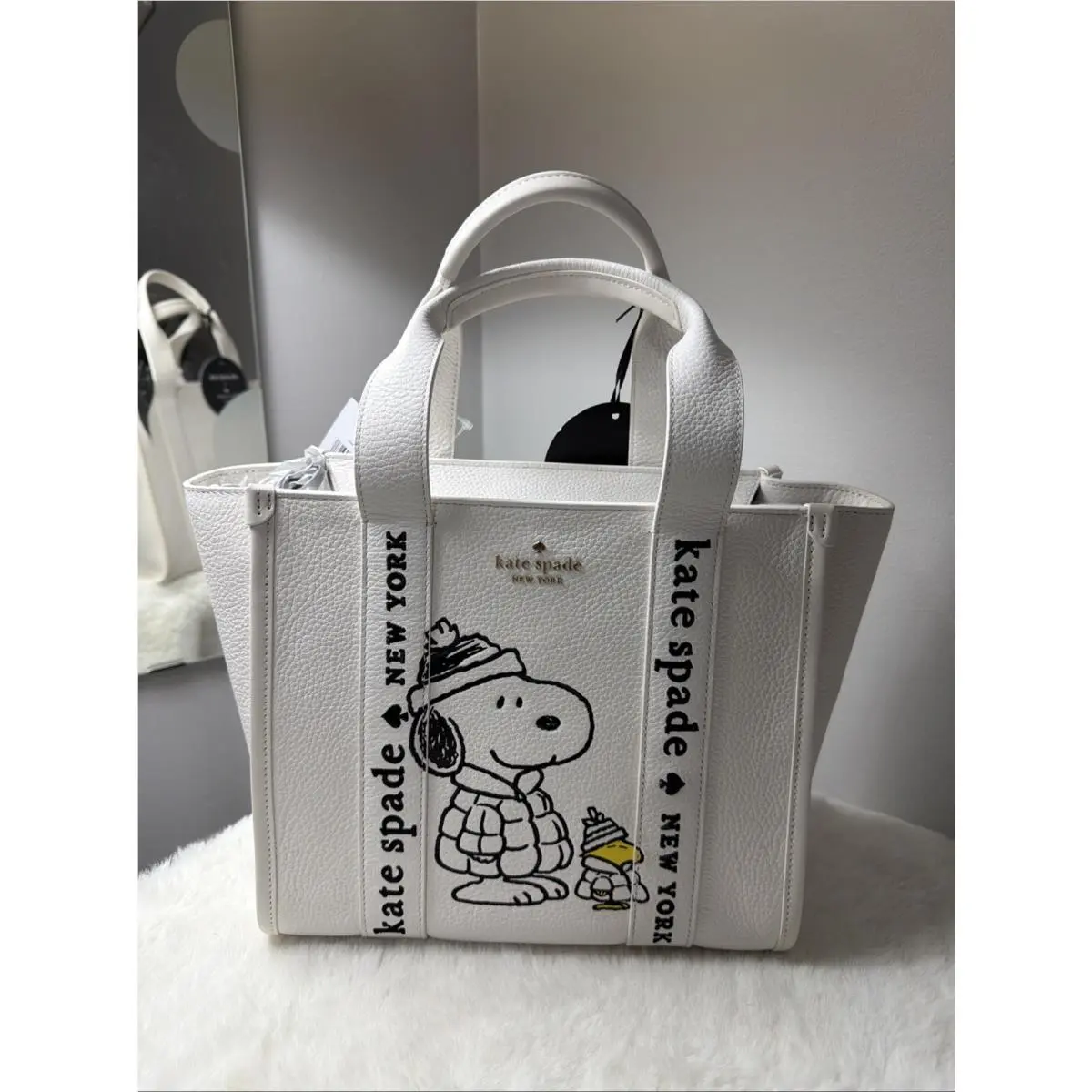 Peanuts X Ksny Snoopy Small Tote Cream Multi by Kate Spade