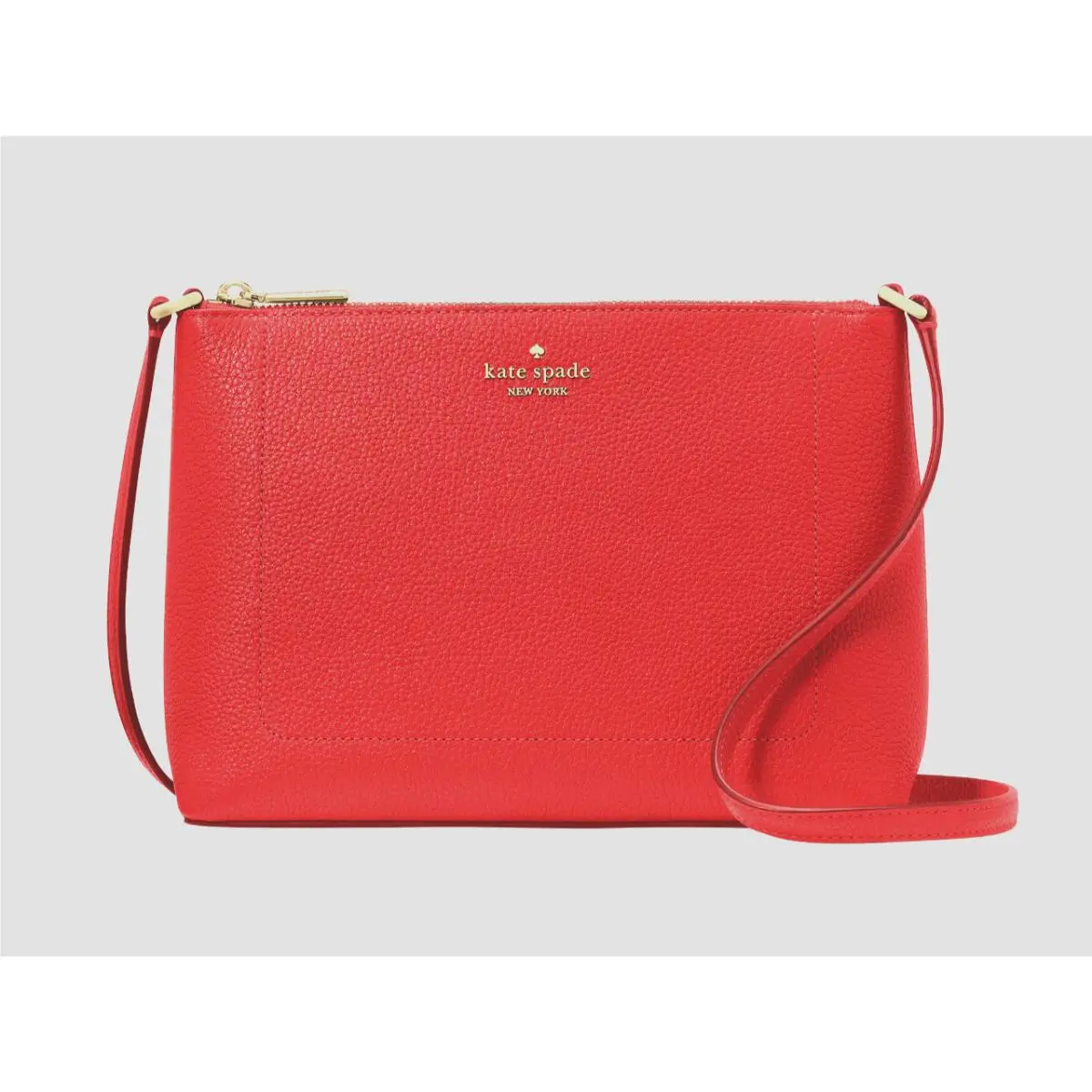 New Kate Spade Leila Crossbody Pebble Leather Tomato Slice with Dust Bag