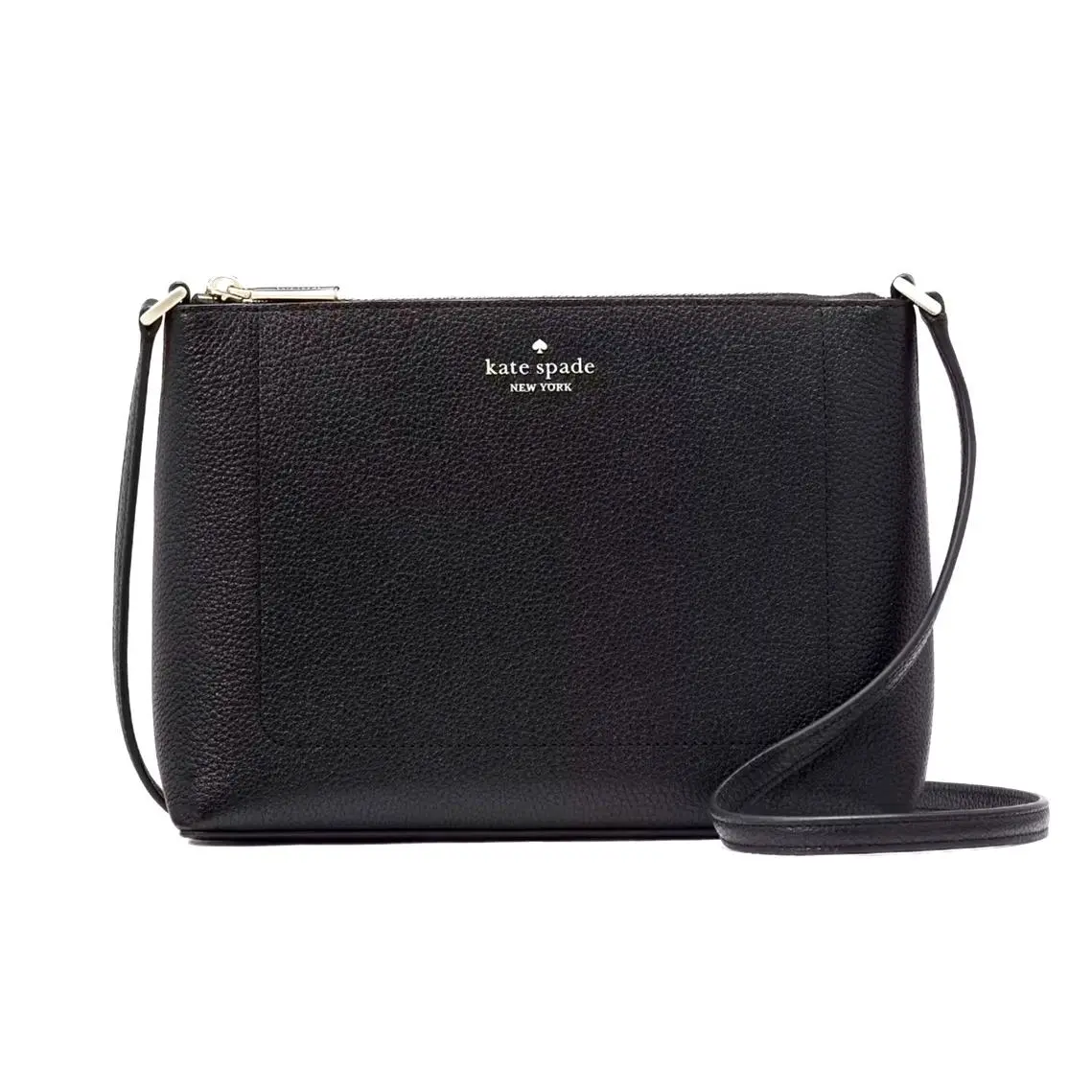 New Kate Spade Leila Crossbody Pebble Leather Black