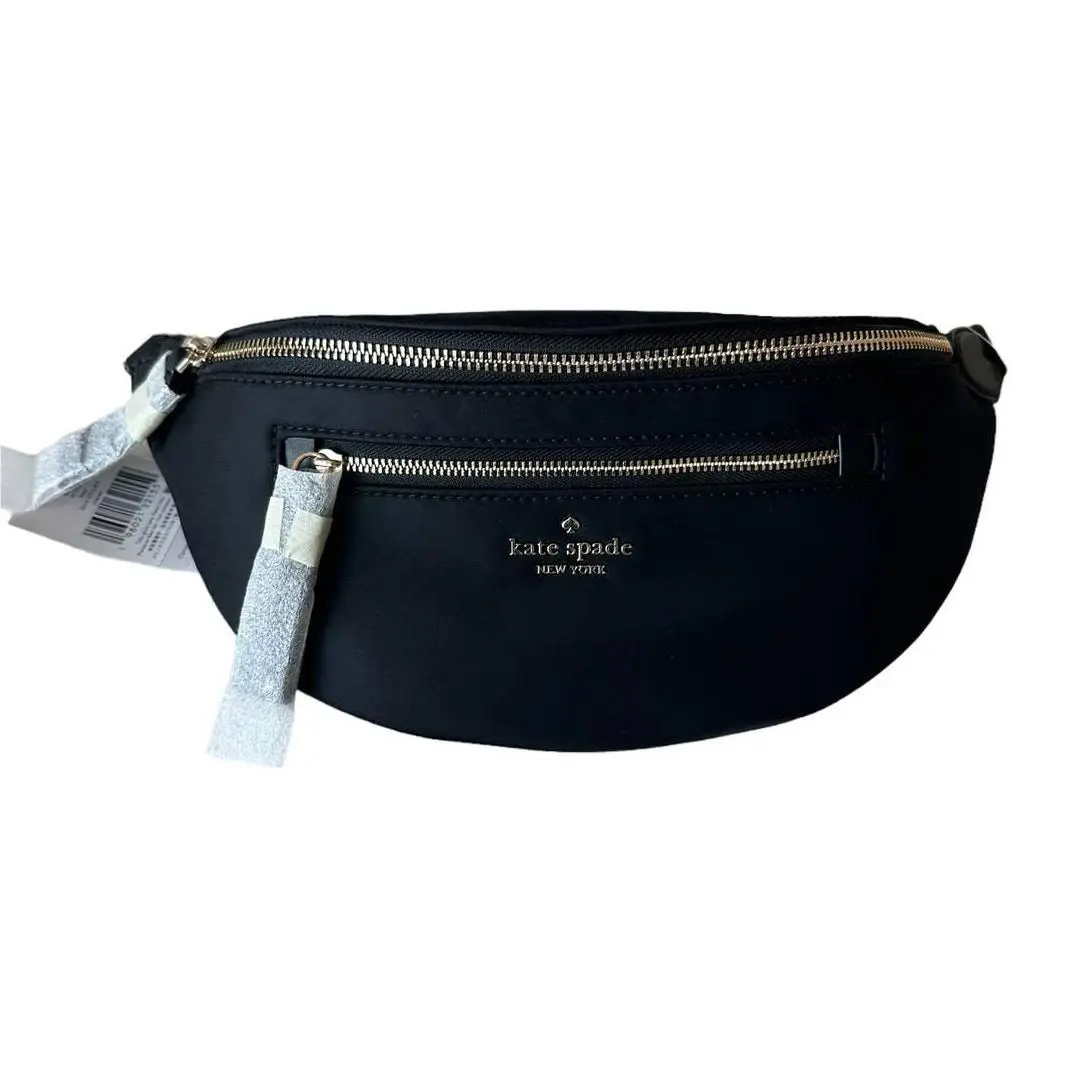 Kate Spade Woman’s Chelsea Black Nylon Belt Bag Fanny Bag