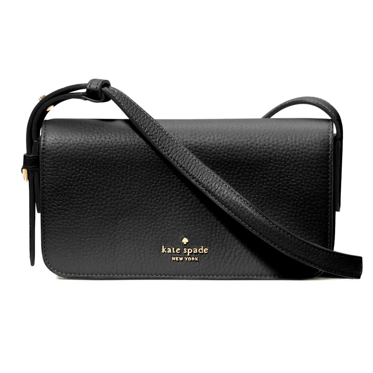 New Kate Spade Juliette Crossbody Bag Pebble Leather Black