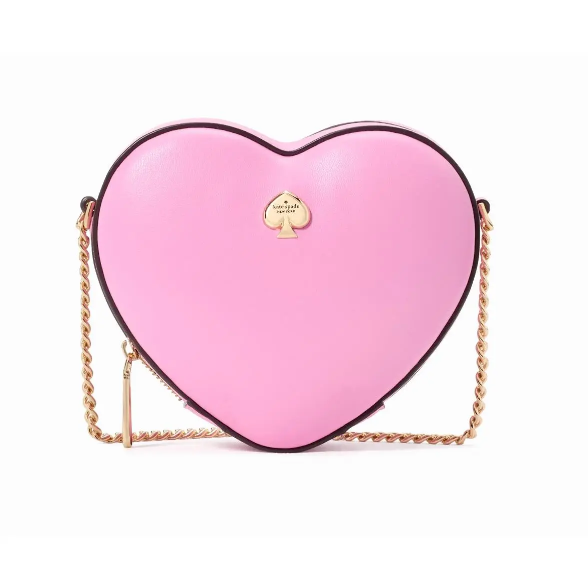 New Kate Spade Love Shack 3d Mini Heart Crossbody Surf Pink with Dust Bag