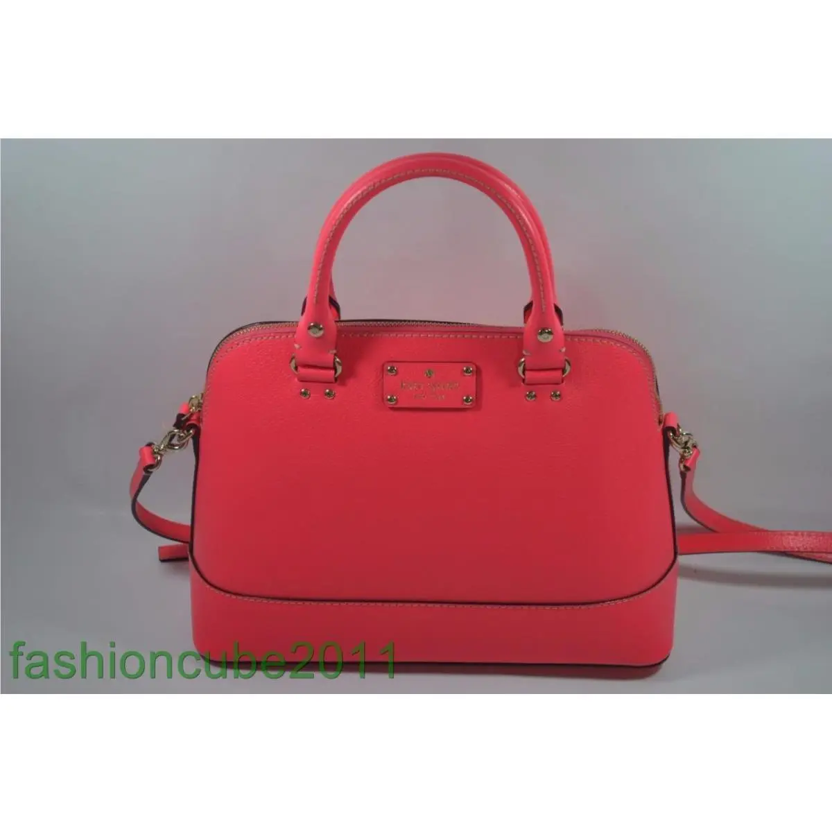 New Kate Spade Wellesley Small Rachelle Leather Crossbody Satchel - Hot Rose