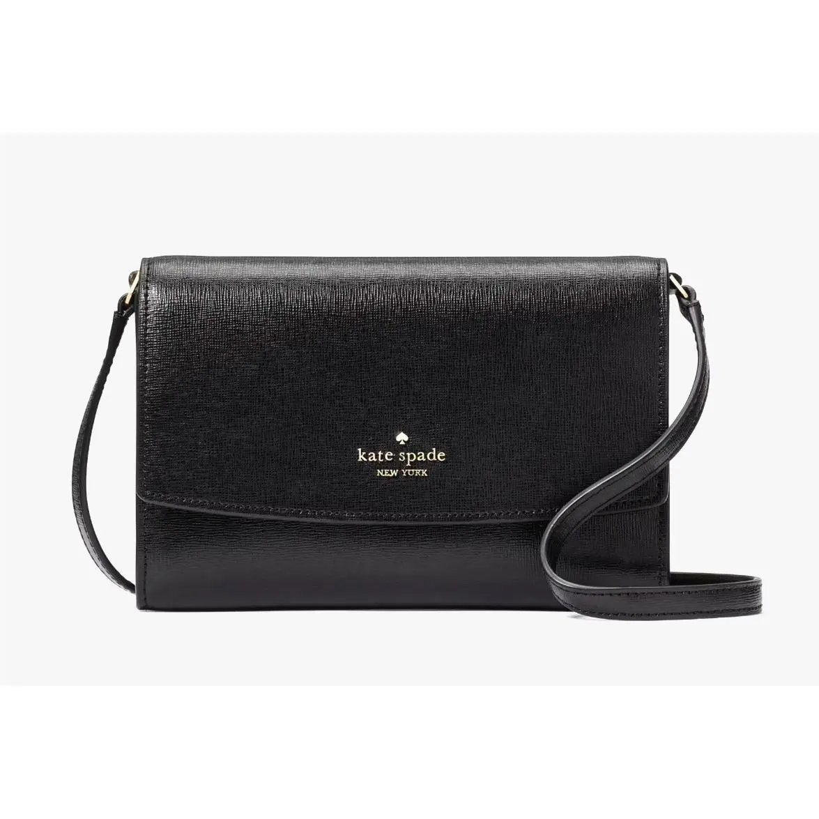 New  Perry Leather Crossbody Black with Dust Bag by Kate Spade