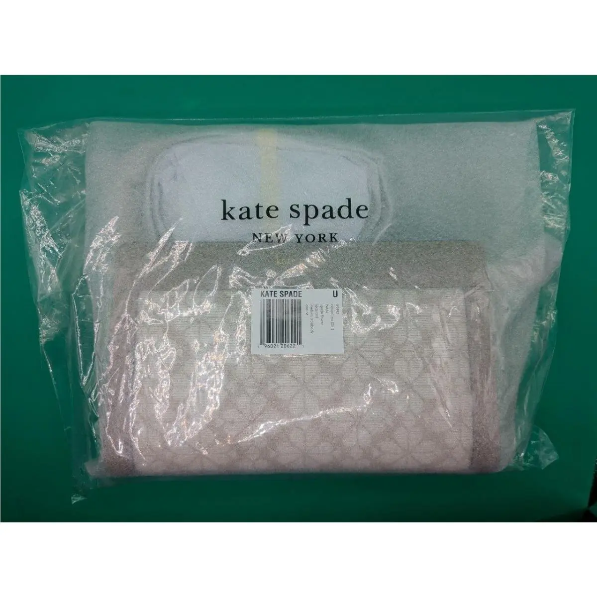Kate Spade York Spade Flower Jacquard Medium Crossbody Bag K992 Natural SA