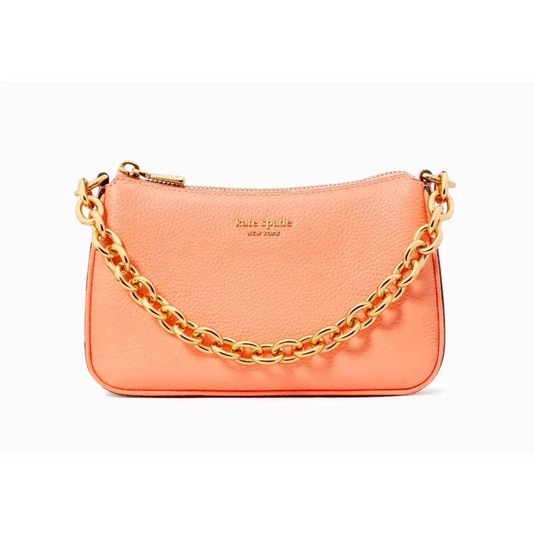 New Kate Spade Jolie Small Convertible Leather Crossbody Melon Ball / Dust Bag