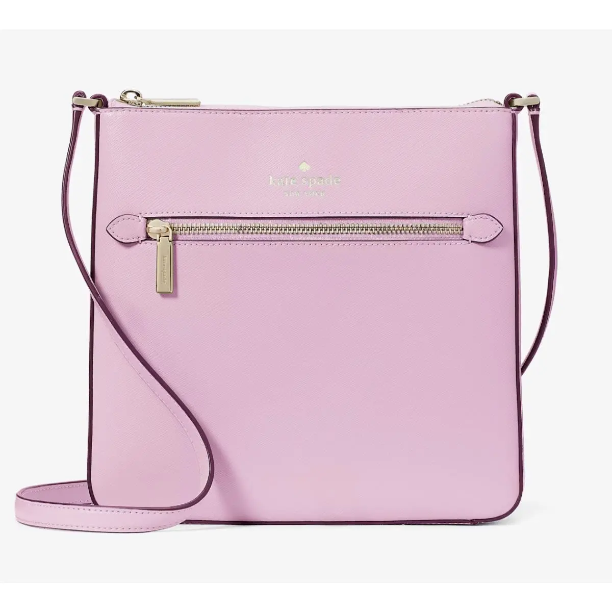New Kate Spade Sadie Large Crossbody Saffiano Leather Berry Cream