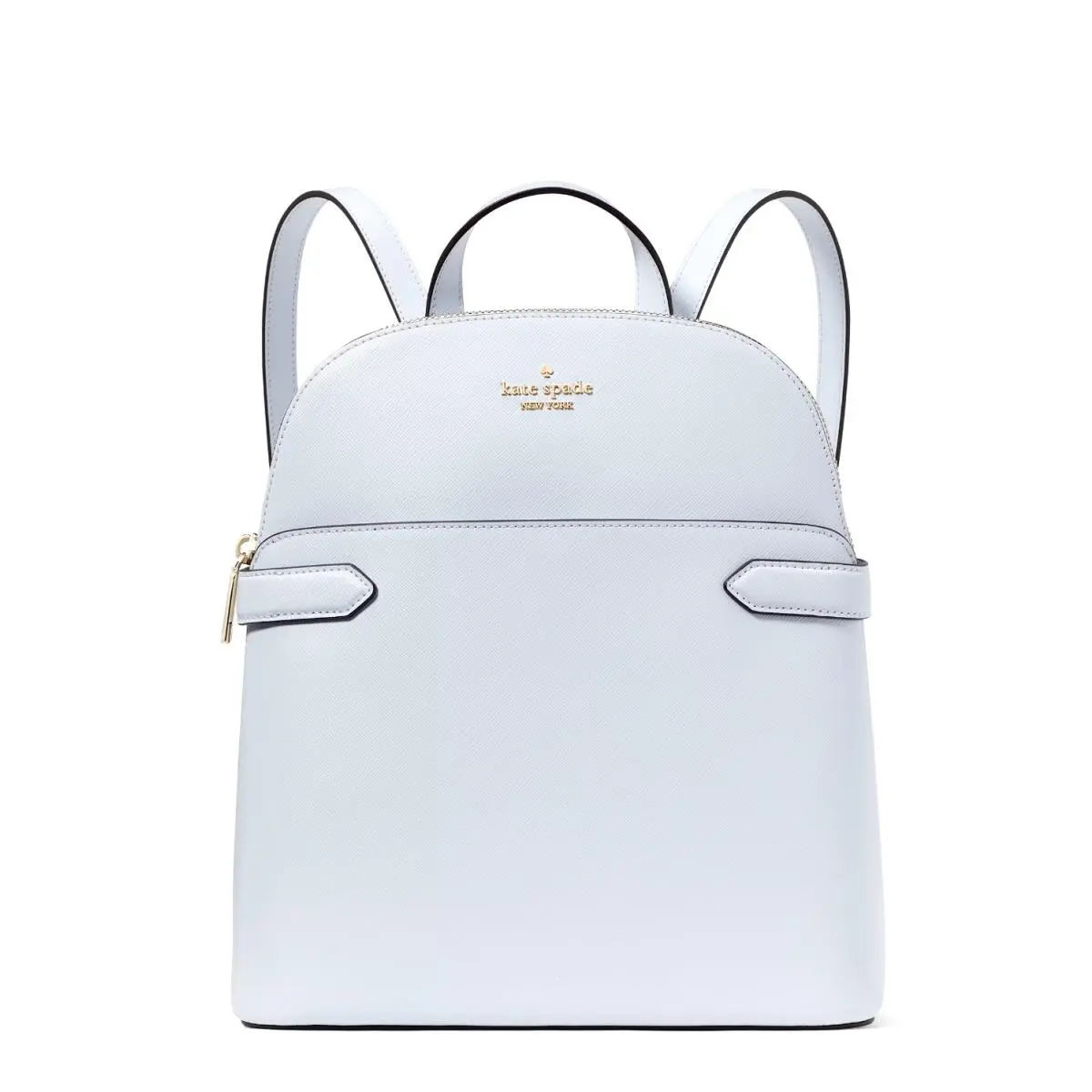 New Kate Spade Staci Saffiano Leather Dome Backpack Pale Sapphirine