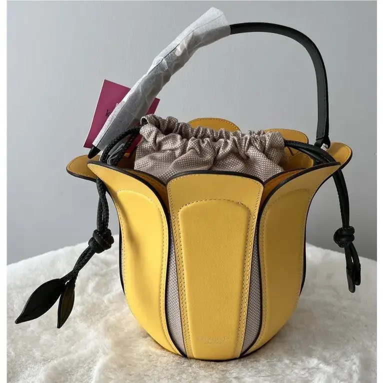 Kate Spade Petal Flower Bucket Bag Yellow Morning Light Novelty Spring 2022
