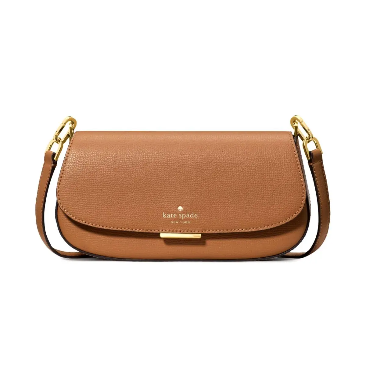 New Kate Spade Quinn Mini Crossbody Bag Grain Leather Tuscan Brown with Dust Bag