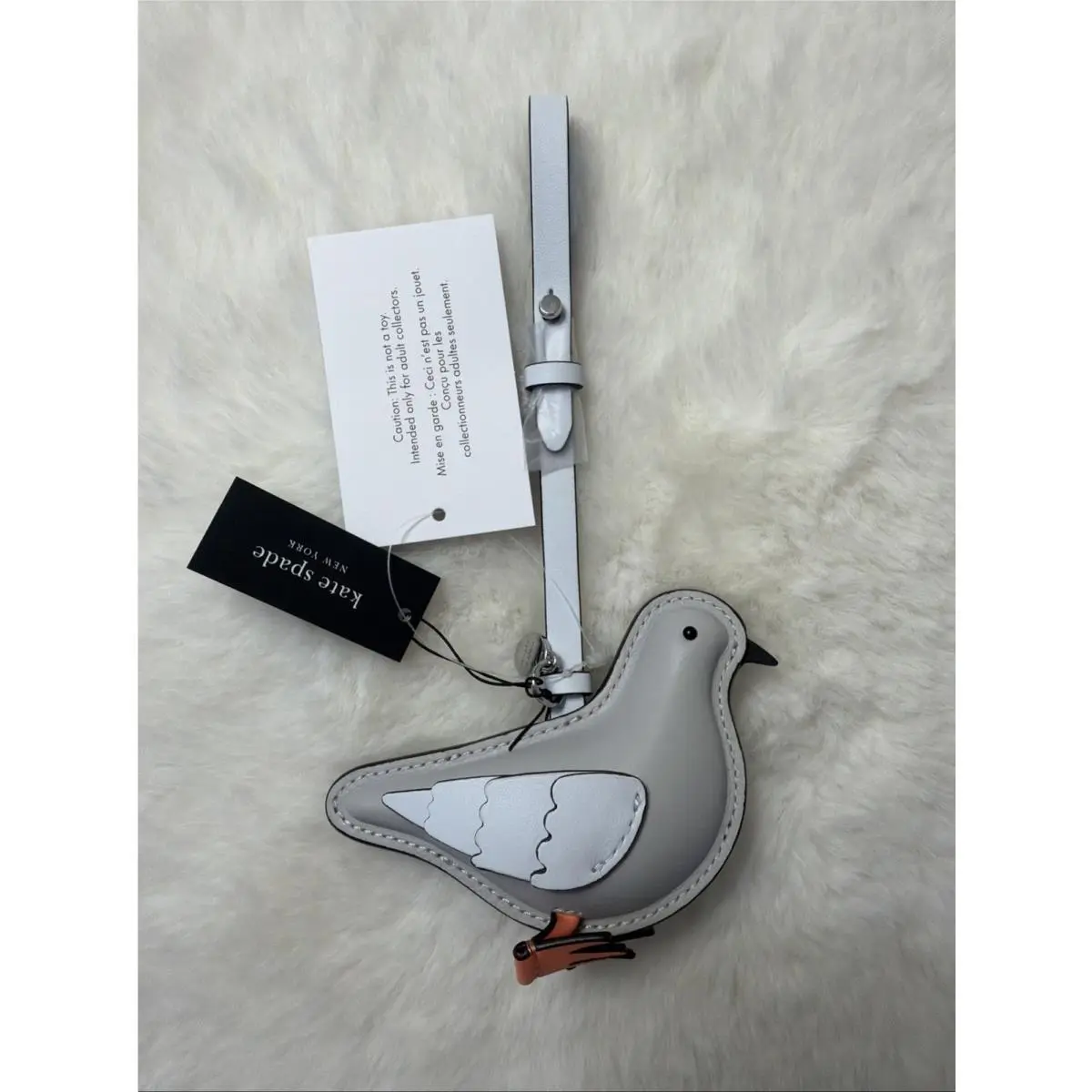 Kate Spade New York Charmed Critters Perry Pigeon Bag Charm Key Fob
