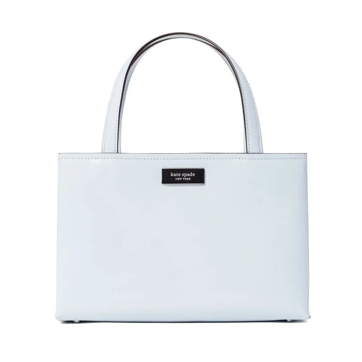 New Kate Spade Sam Icon Spazzolato Leather Small Tote Watercolor Blue