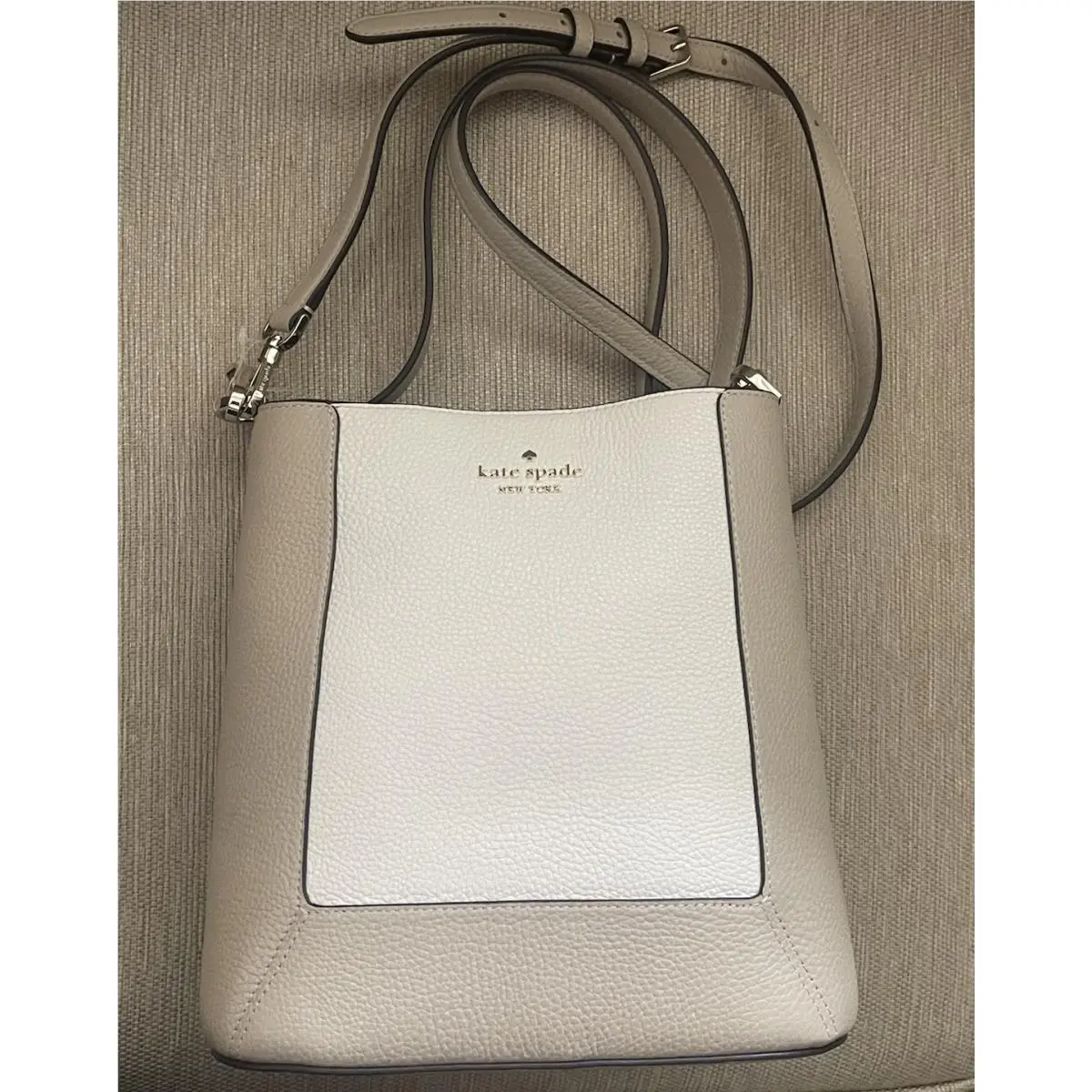 Kate Spade Lena Colorblock Bucket Bag - Light Sand - No Dust Bag