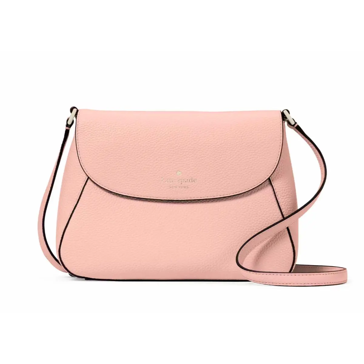 New Kate Spade Monica Flap Crossbody Leather Tea Rose with Dust Bag
